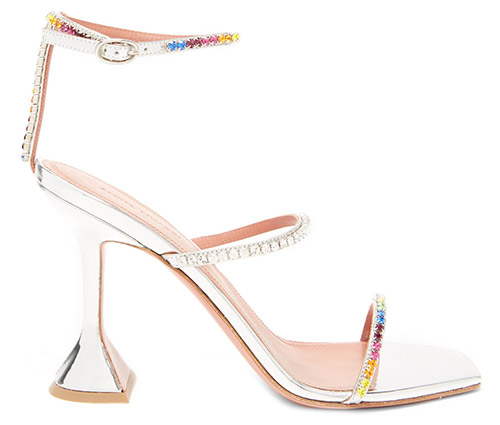 Gilda crystal-embellished leather sandals, Amina Muaddi